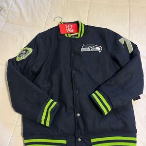 Kids Navy and Lime Green Sports Jacket